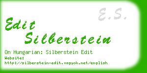 edit silberstein business card